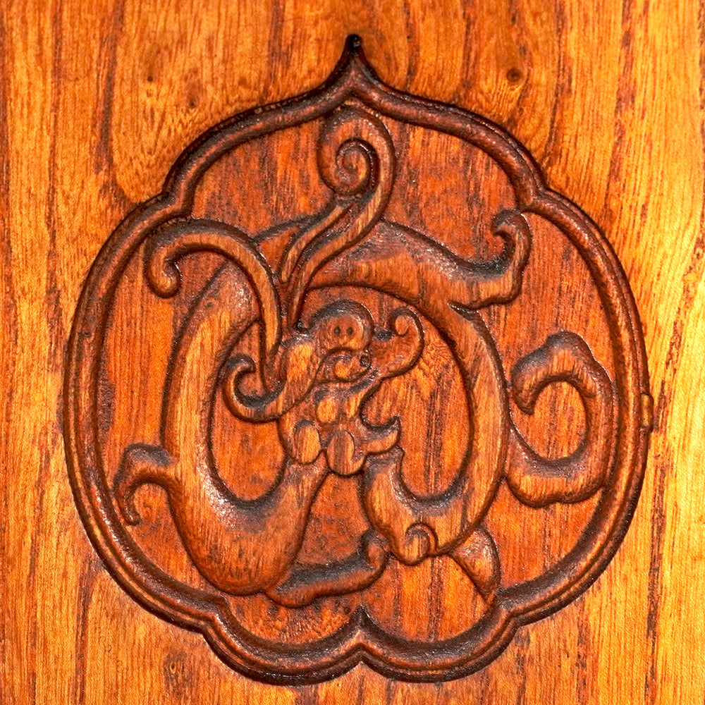 Stuhl chinesisch Beamter Stuhl retro massiv Holz antik Stil mit Lehnen