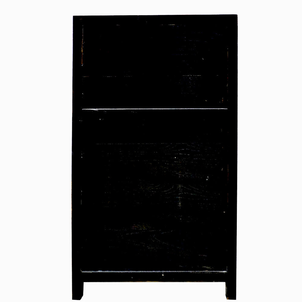 chinesisch Holzschrank handgefertigt für Bad Küchen Dielen Schlafzimmer schwarz mit Schubladen