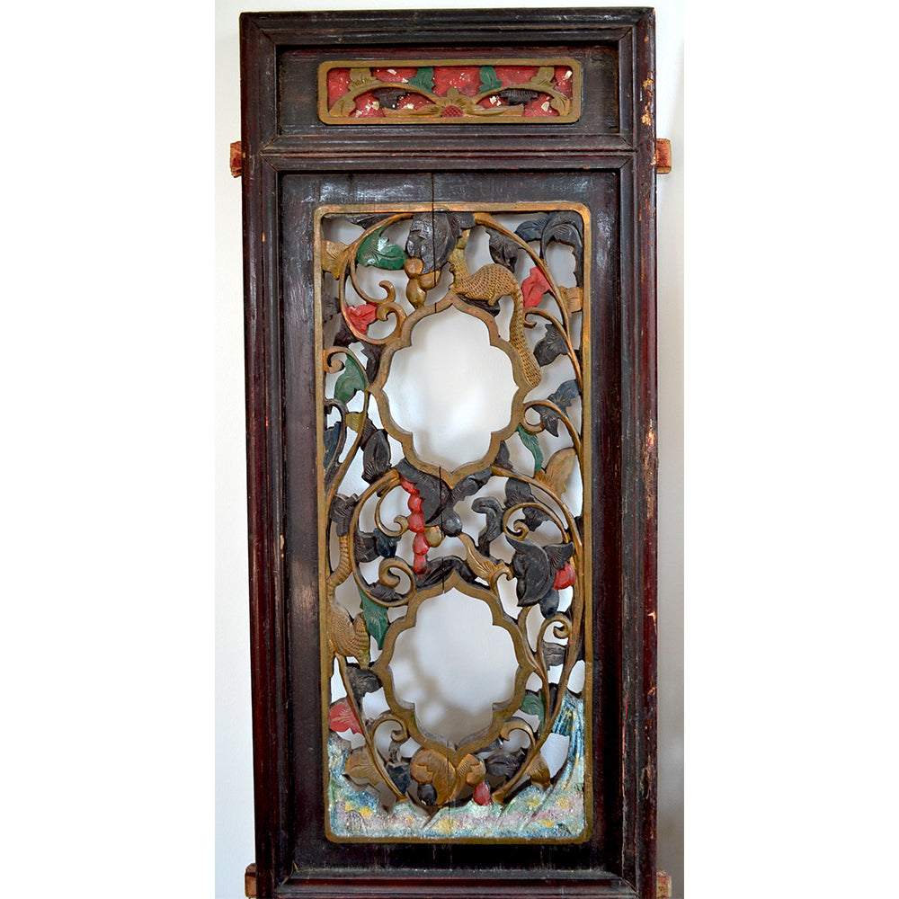 asiatisch Wand Deko Holz Schnitzerei