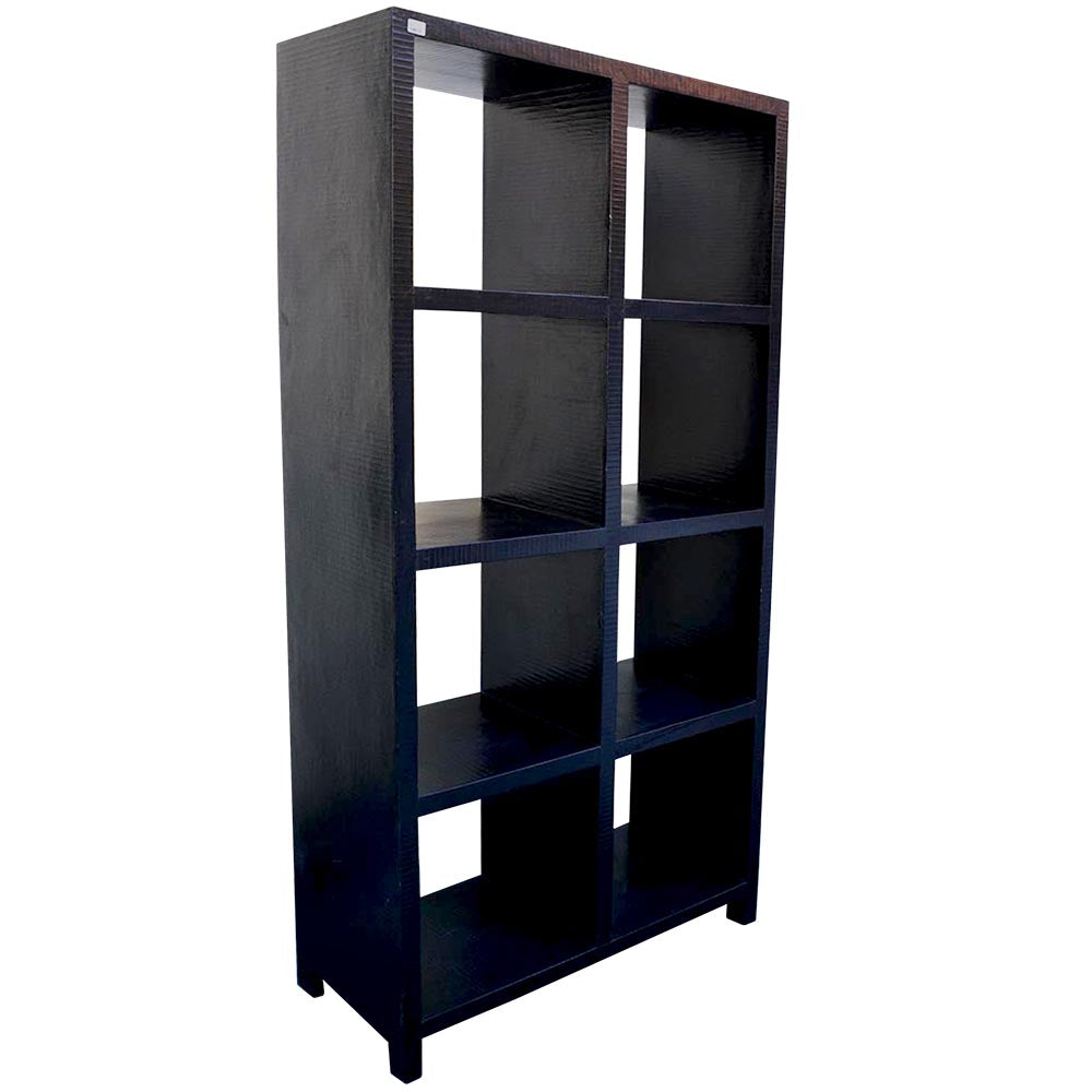 Regal Ausstellung Bücher schwarz Holz
