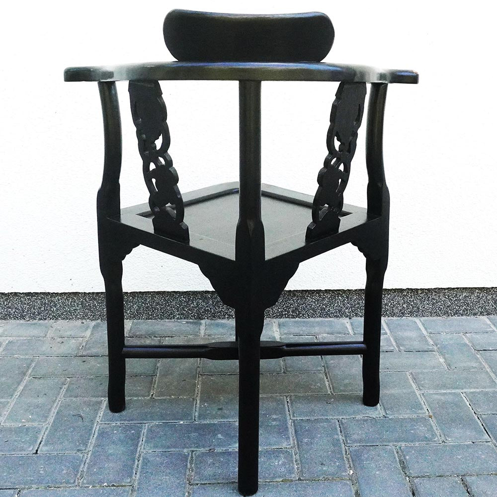 chinesische Stuhl Holz mit Rücken- und Armlehnen