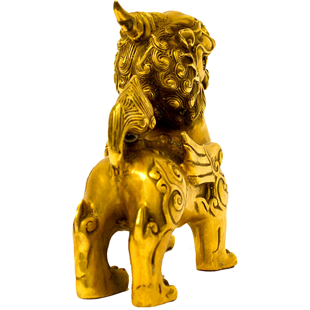 traditionell chinesisch Statue Qi Lin Reichtum Glücks Bringer Deko Figur Feng Shui