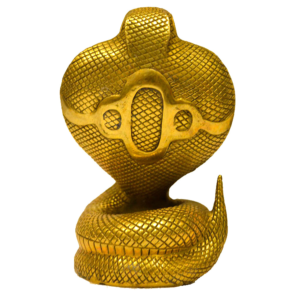 Schlange Klapperschlange Messing Gold Home Deko