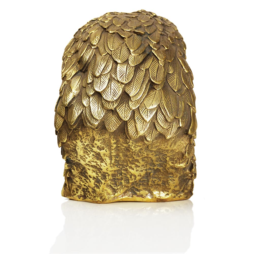 Tiere Statuen Adler Kopf aus Messing Gold