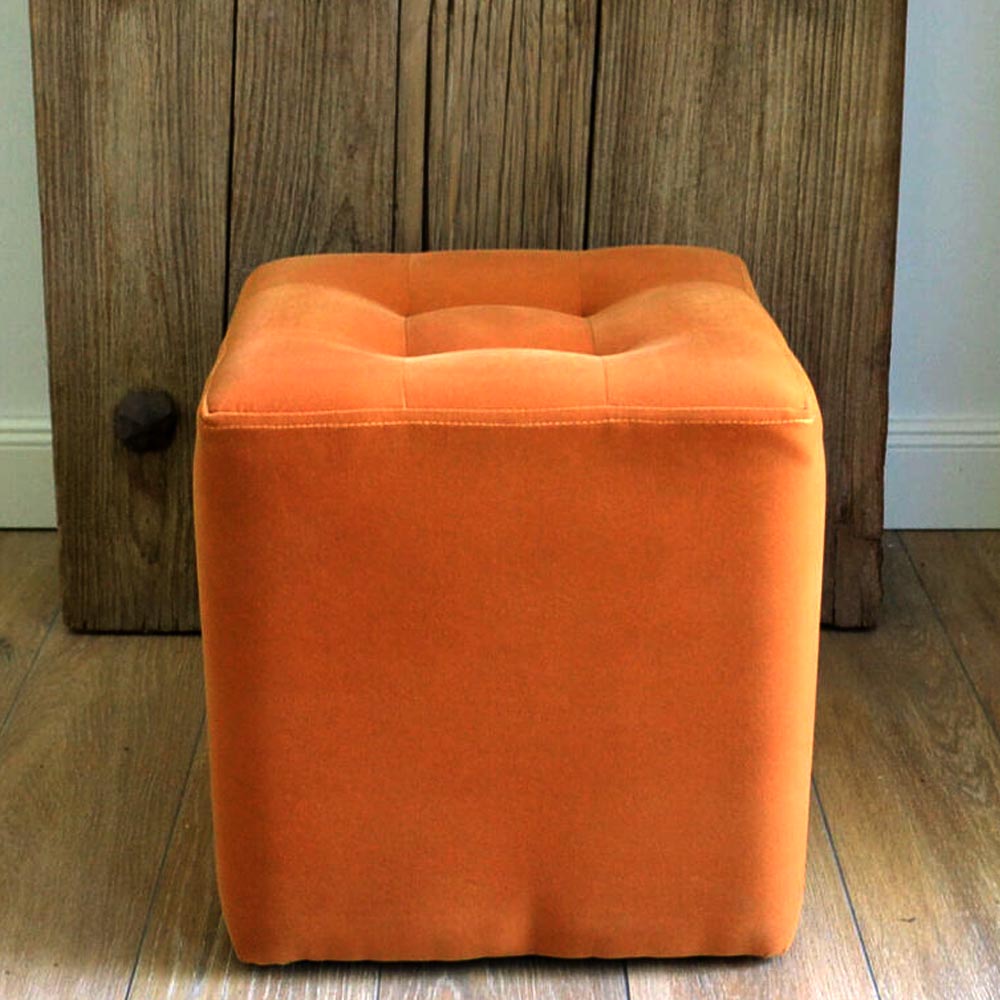 Sitzbank Stoff Sitzwürfel Fußbank Stoff Hocker