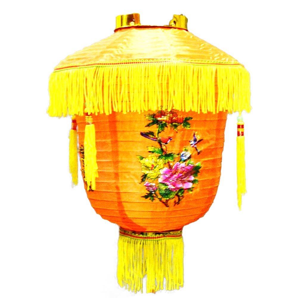 farbenfroh chinesisch traditionell dekorativ Garten Terasse Feng Shui rote Laterne handarbeit