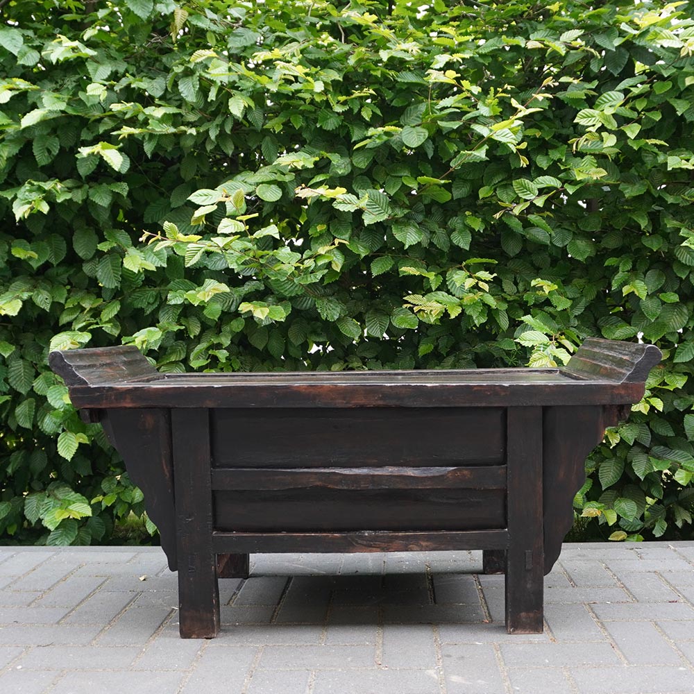 Antike asiatische chinesisch Kommode & Teetisch braun Schubladen Holz massiv
