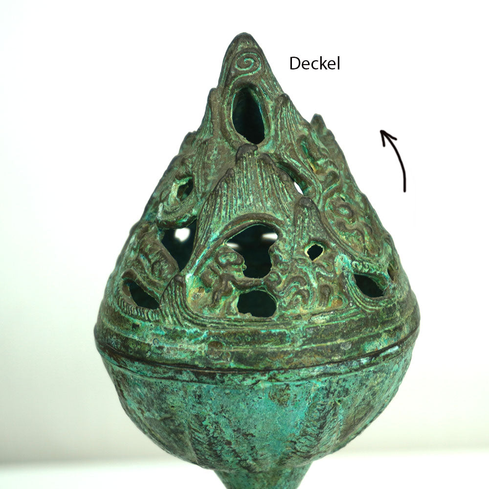 Duft Räucherstäbchen Teelicht Kerzen Ständer Metall chinesisch Retro