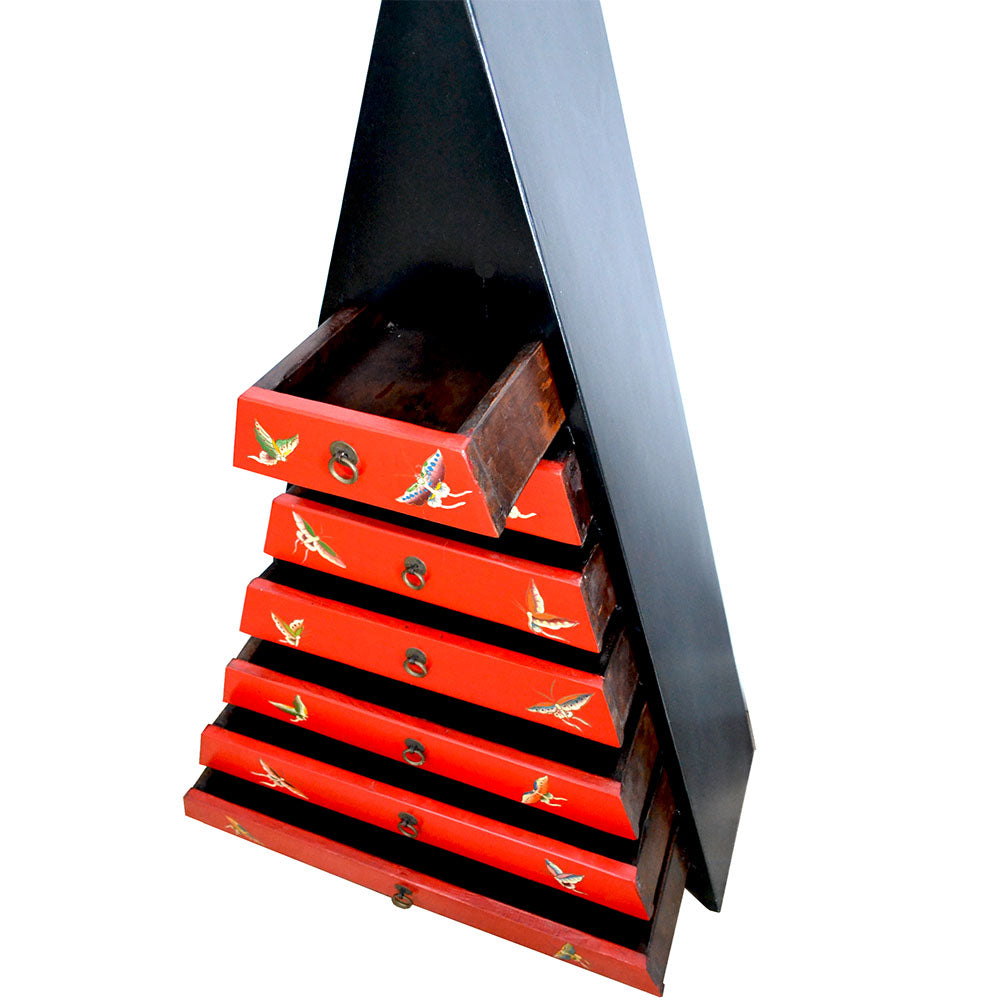 chinesisch Schubladen Schrank Kommode aus Holz handgefertigt Unikat