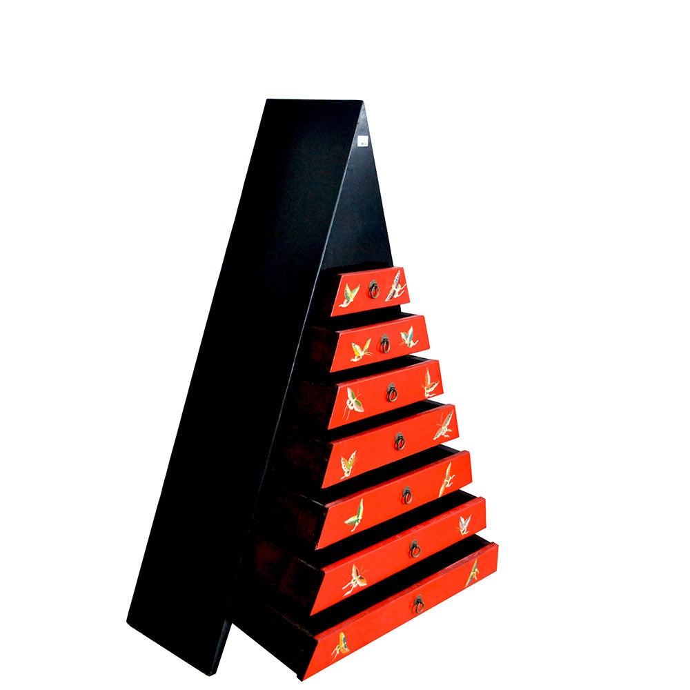 chinesisch Schubladen Schrank Kommode aus Holz handgefertigt Unikat