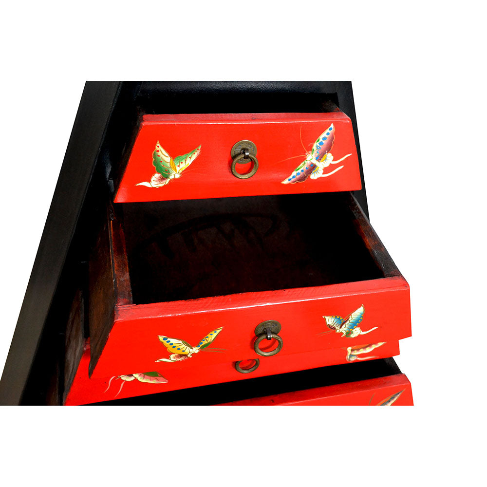 chinesisch Schubladen Schrank Kommode aus Holz handgefertigt Unikat