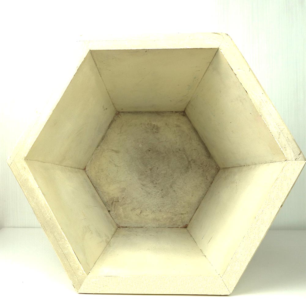 Holz Kübel weiß chinesisch Box Eimer Blumen Küchen Deko