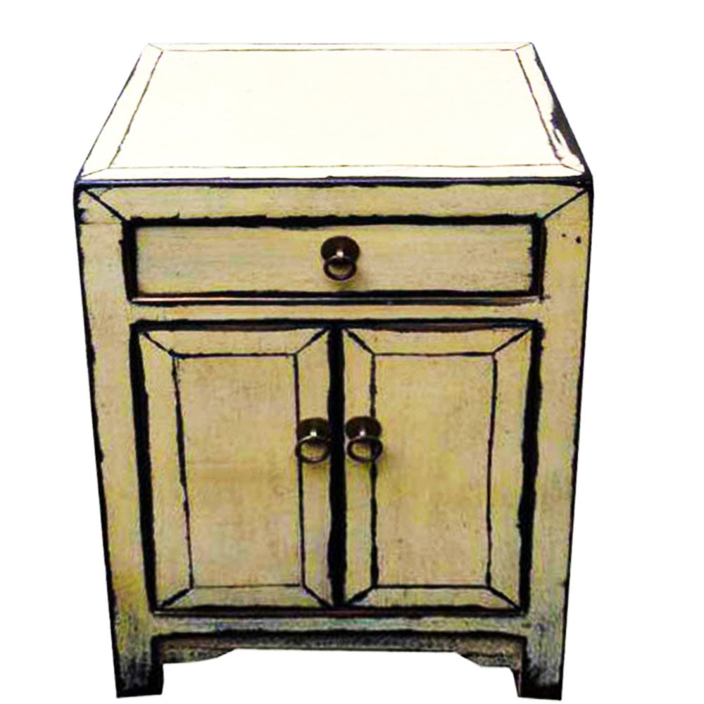 klein chinesisch Schrank Nachttisch aus Holz Shabby Chic handgefertigt