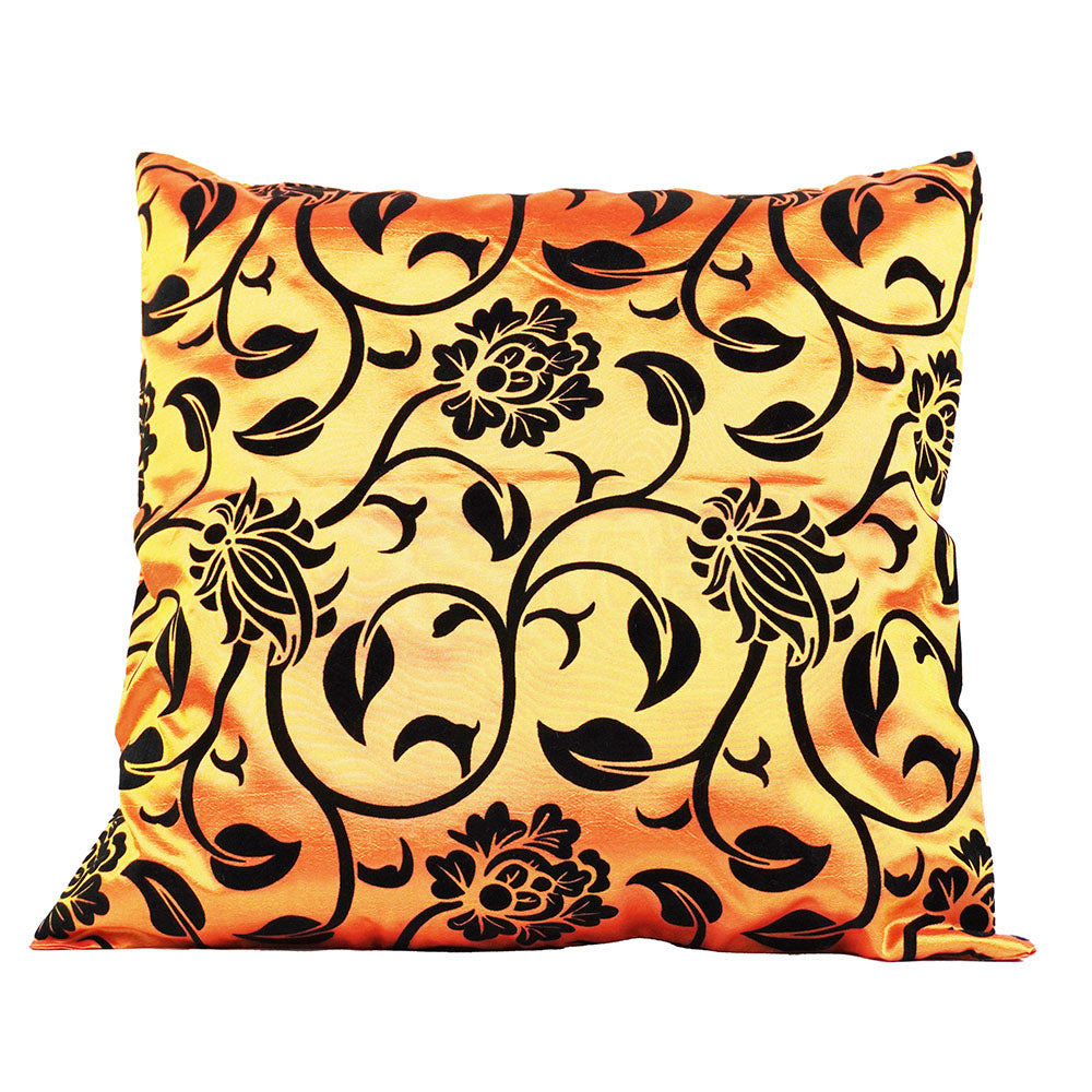 Kissenbezug mit Blumen Motiv Reissverschluss deko Kissen Sofa 42 x 42 cm handgefertigt