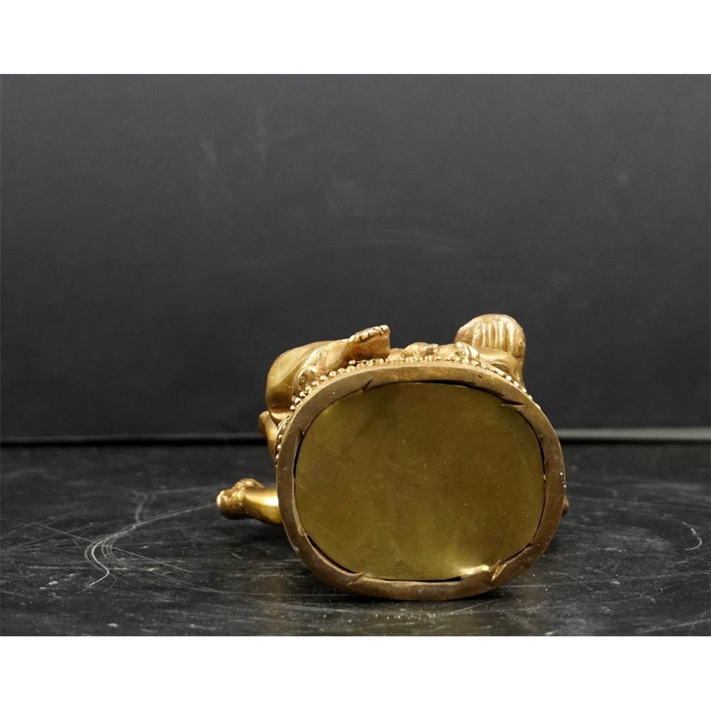 Buddha Figuren Statue Messing Gold Ganesha