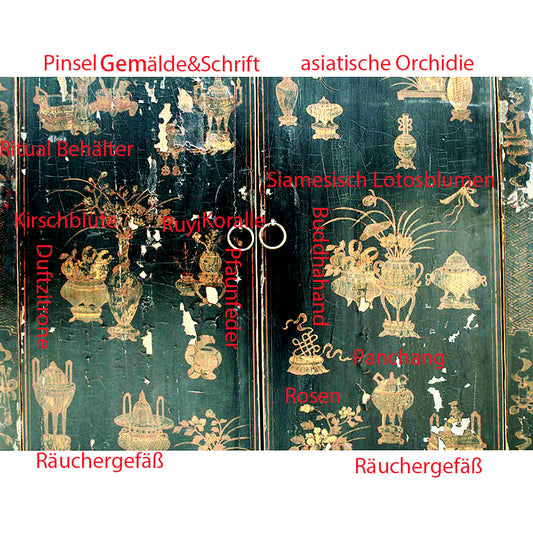 original antik China Schrank Kleiderschrank schwarz aus massiv Holz kostenlose Lieferung