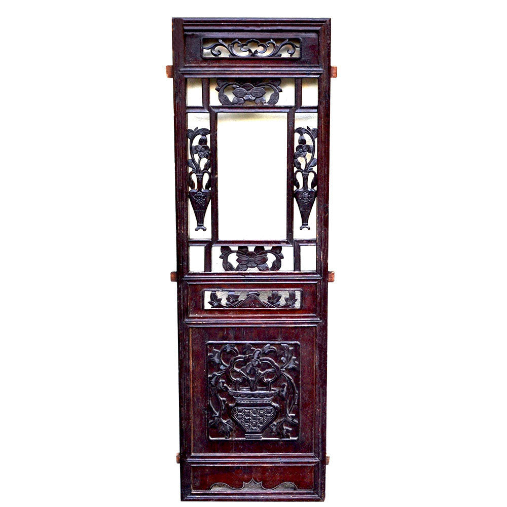 antik chinesisch Wand Deko Holz Schnitzerei Paneel
