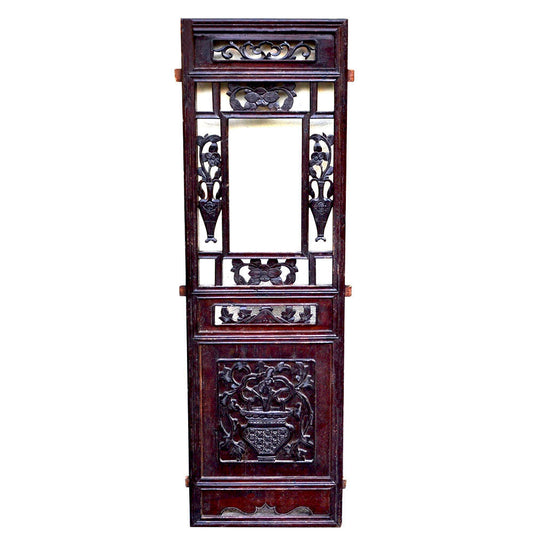 antik chinesisch Wand Deko Holz Schnitzerei Paneel
