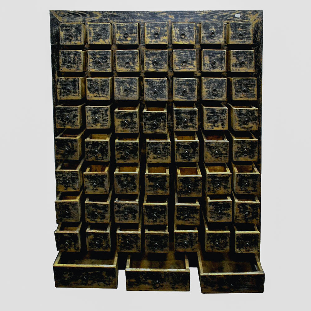 antik chinesischer Apotheker Schrank aus massivem Holz