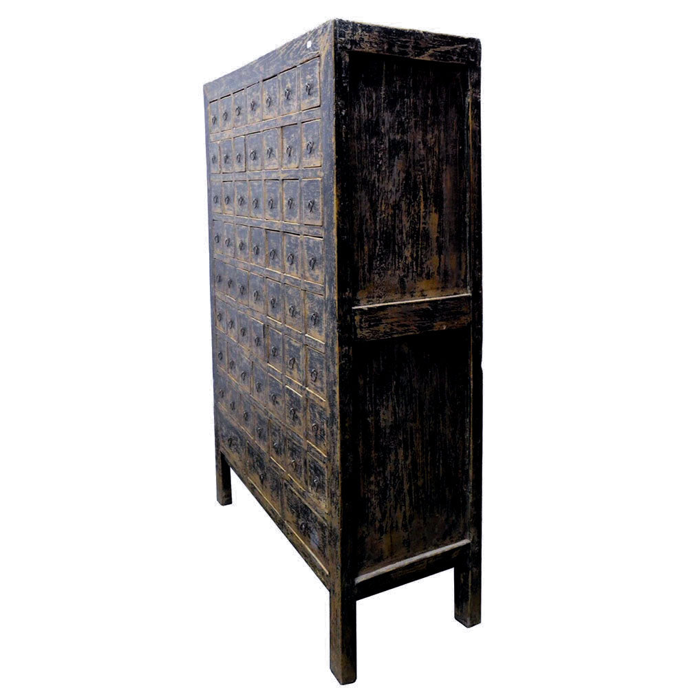 antik chinesischer Apotheker Schrank aus massivem Holz