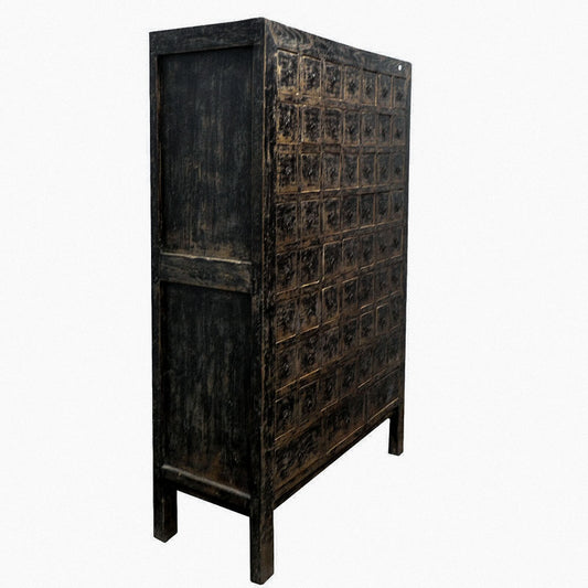antik chinesischer Apotheker Schrank original aus massivem Holz