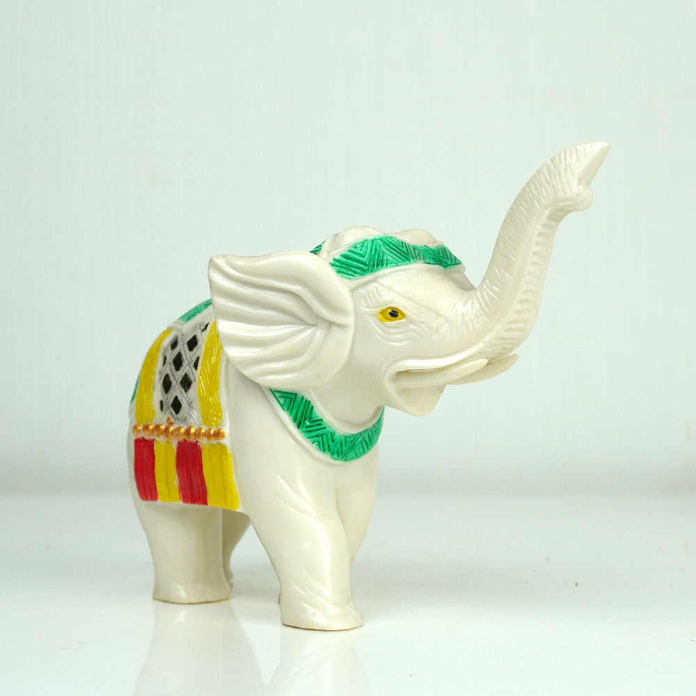 Elefant Statue Glücksbringer thailändisch weiß