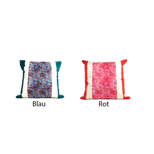 Kissenbezüge Kissenhülle aus Seiden-Leinen 45 x45 für Sofa Deko Kissen Reißverschluss
