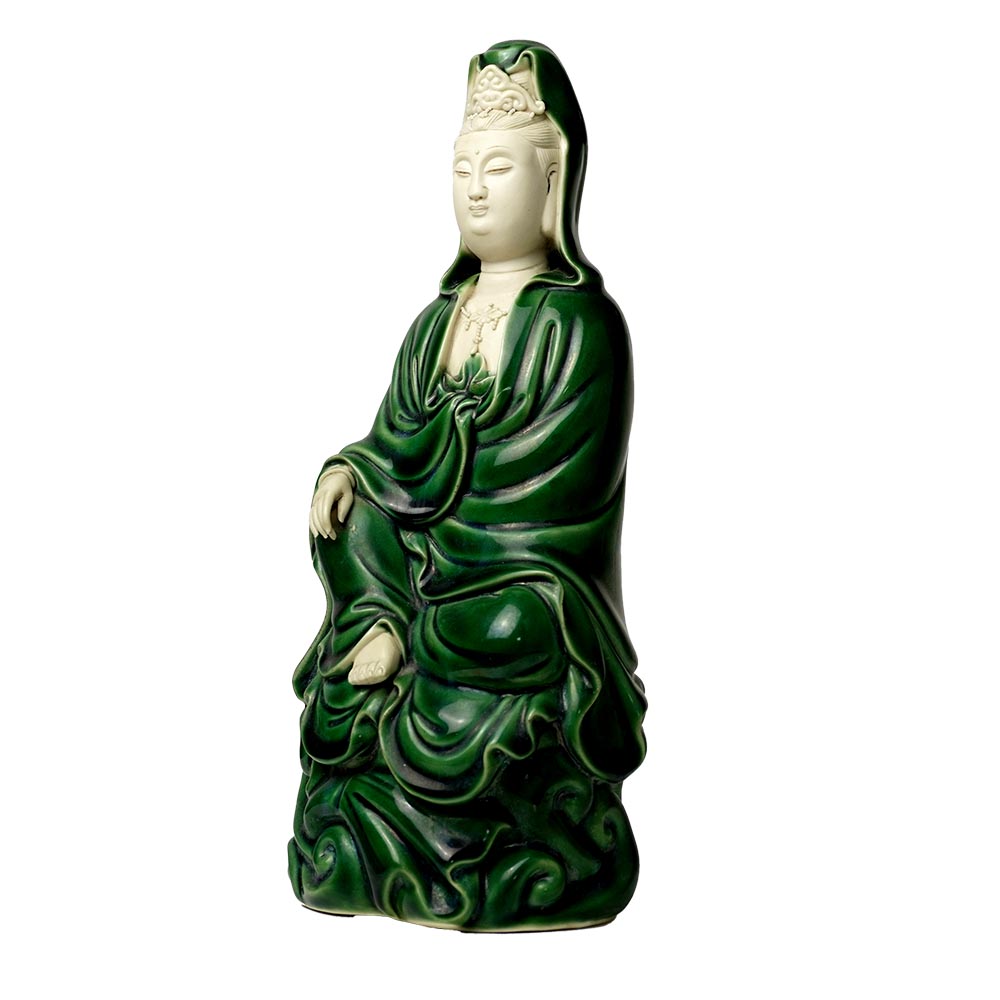 Buddha Figur Guan Yin Avalokiteshvara Porzellan