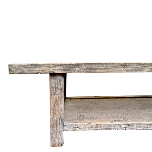 großer Couchtisch naturbelassen massiv Holzhandgefertigt  chinesisch