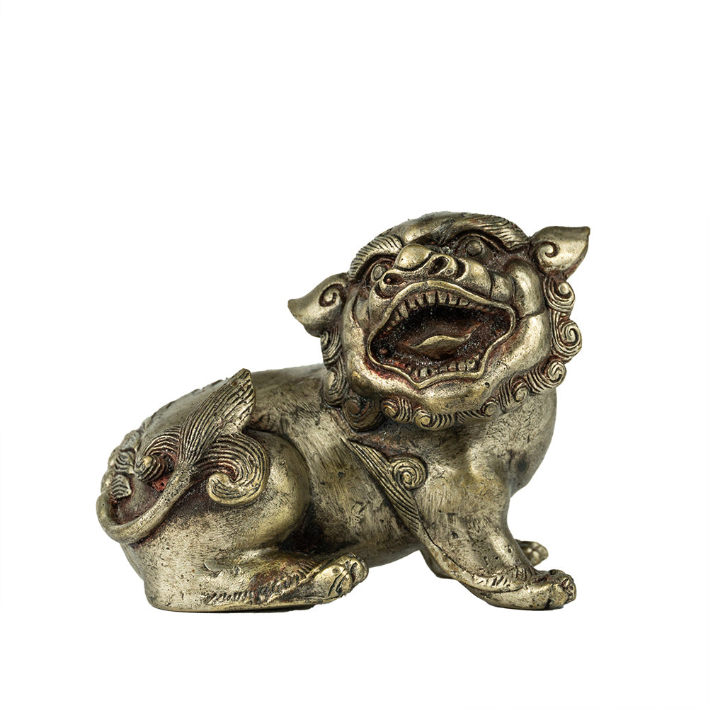 Fu Hund traditionell chinesisch Tempel Löwen Tür Wächter Glücksbringer Messing