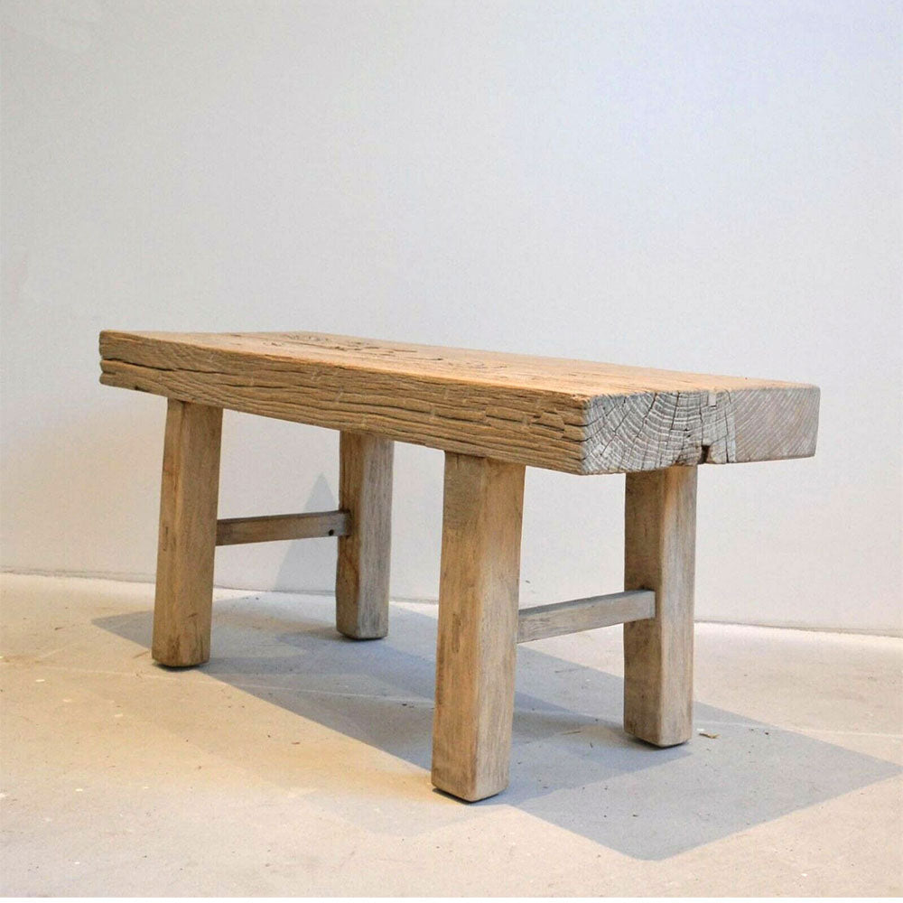 chinesisch Möbel klein Tisch aus massiv Holz natur handgefertigt Couchtisch Beistelltisch