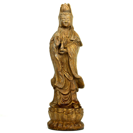 Buddha Figur Stein Guanyin Kwanyin Barmherzig Bodhisattva