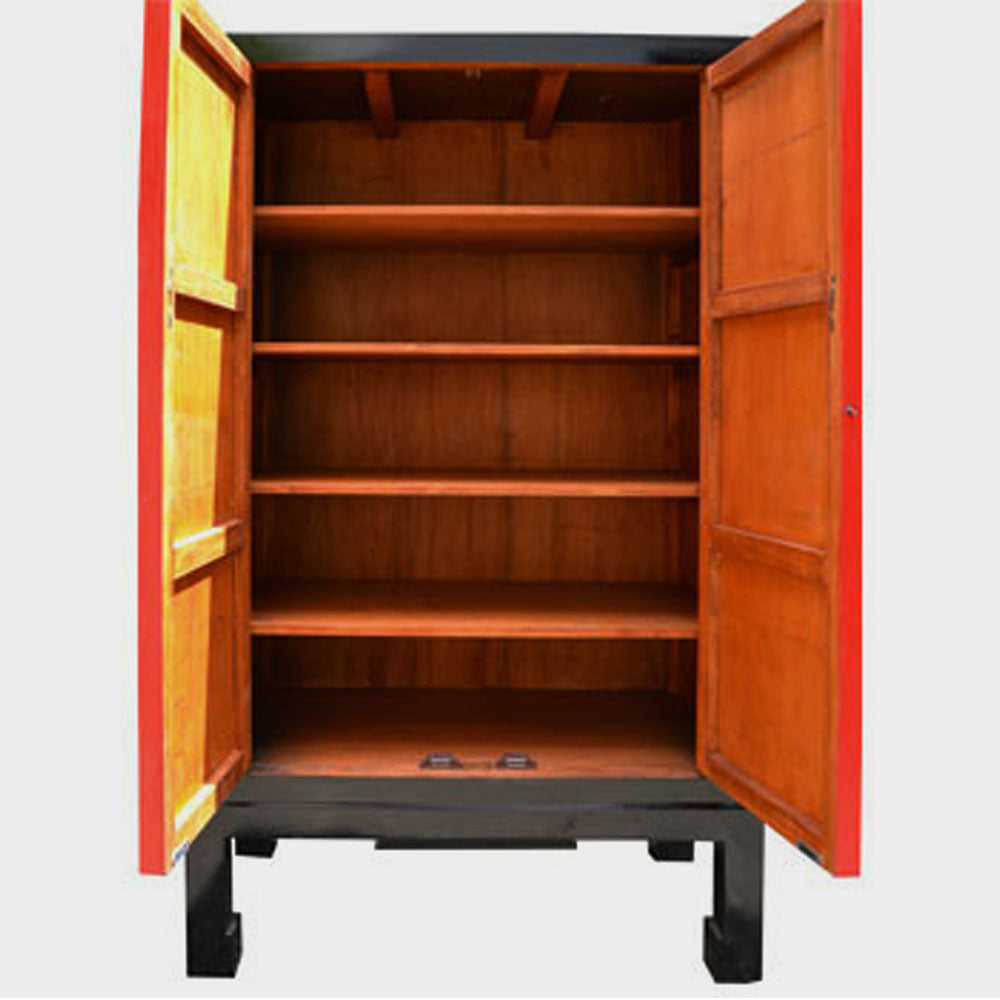 chinesisch Schrank Highboard Buffet Holz Regalböden handgefertigt