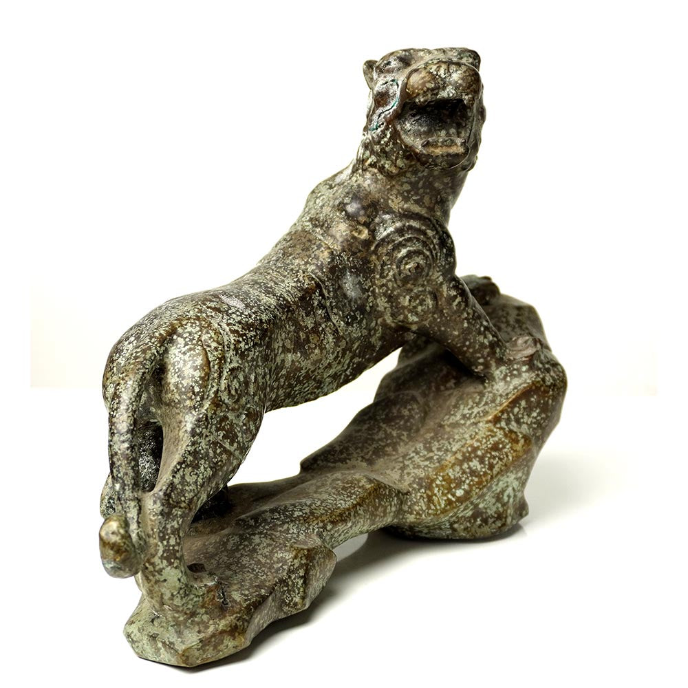 Tiger Skulpturen Tieren Figuren aus Metall Heim Garten Deko Statue