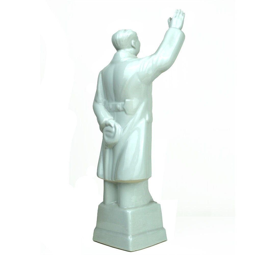 Mao Ze Dong stehend Statue Figur Skulpturen Keramik weiß