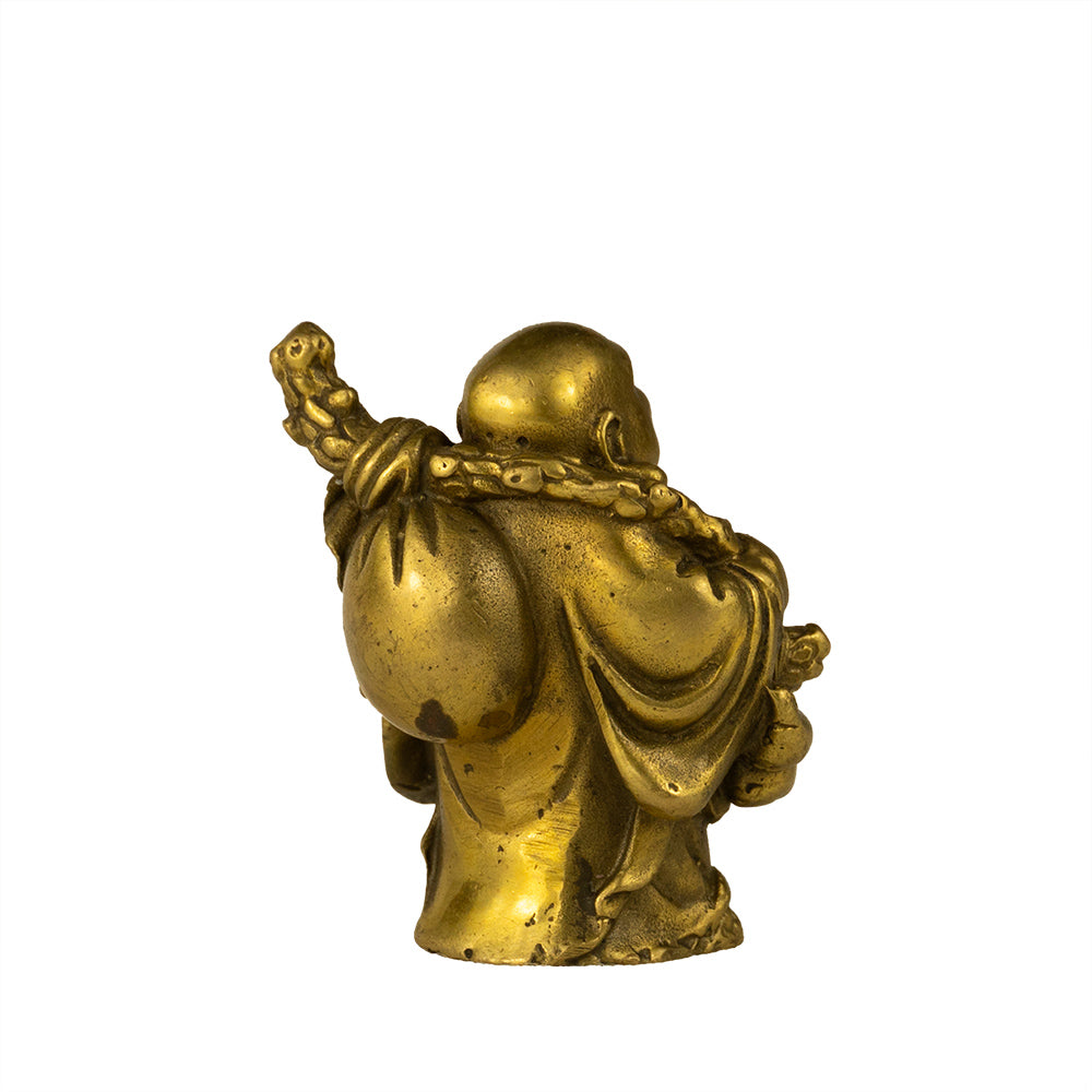 chinesisch Lucky Buddha Messing happy dickbauchig Zufriedenheit Wohlstand lachen