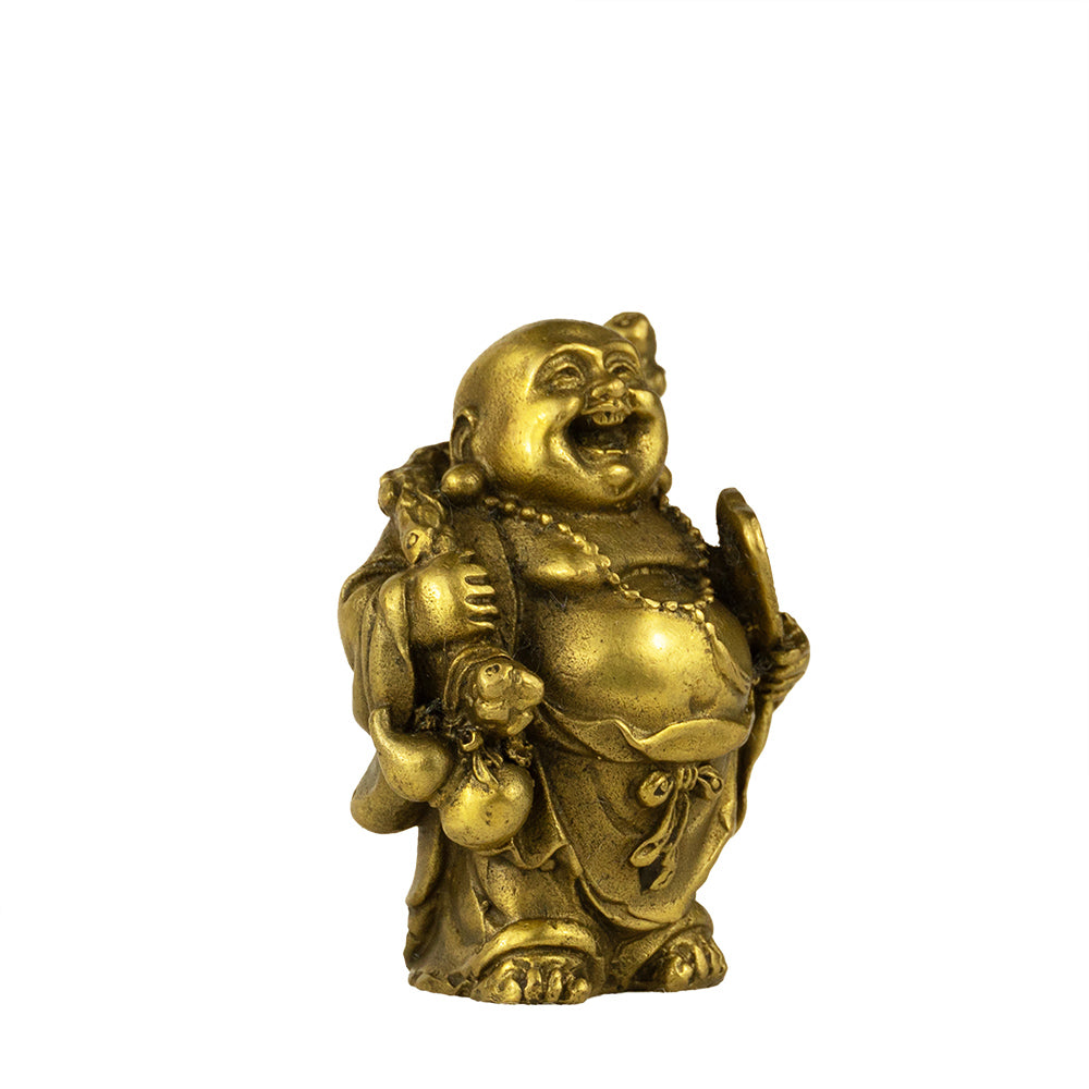 chinesisch Lucky Buddha Messing happy dickbauchig Zufriedenheit Wohlstand lachen