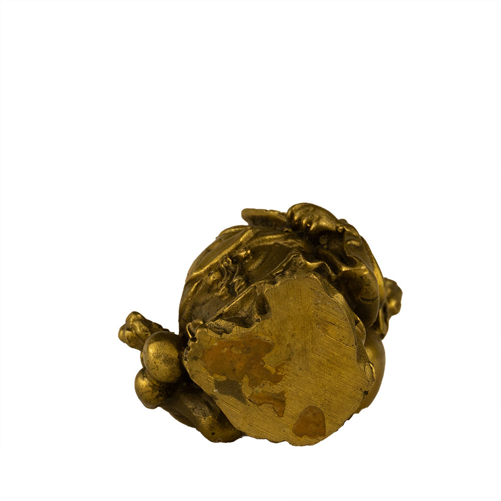 chinesisch Lucky Buddha Messing happy dickbauchig Zufriedenheit Wohlstand lachen