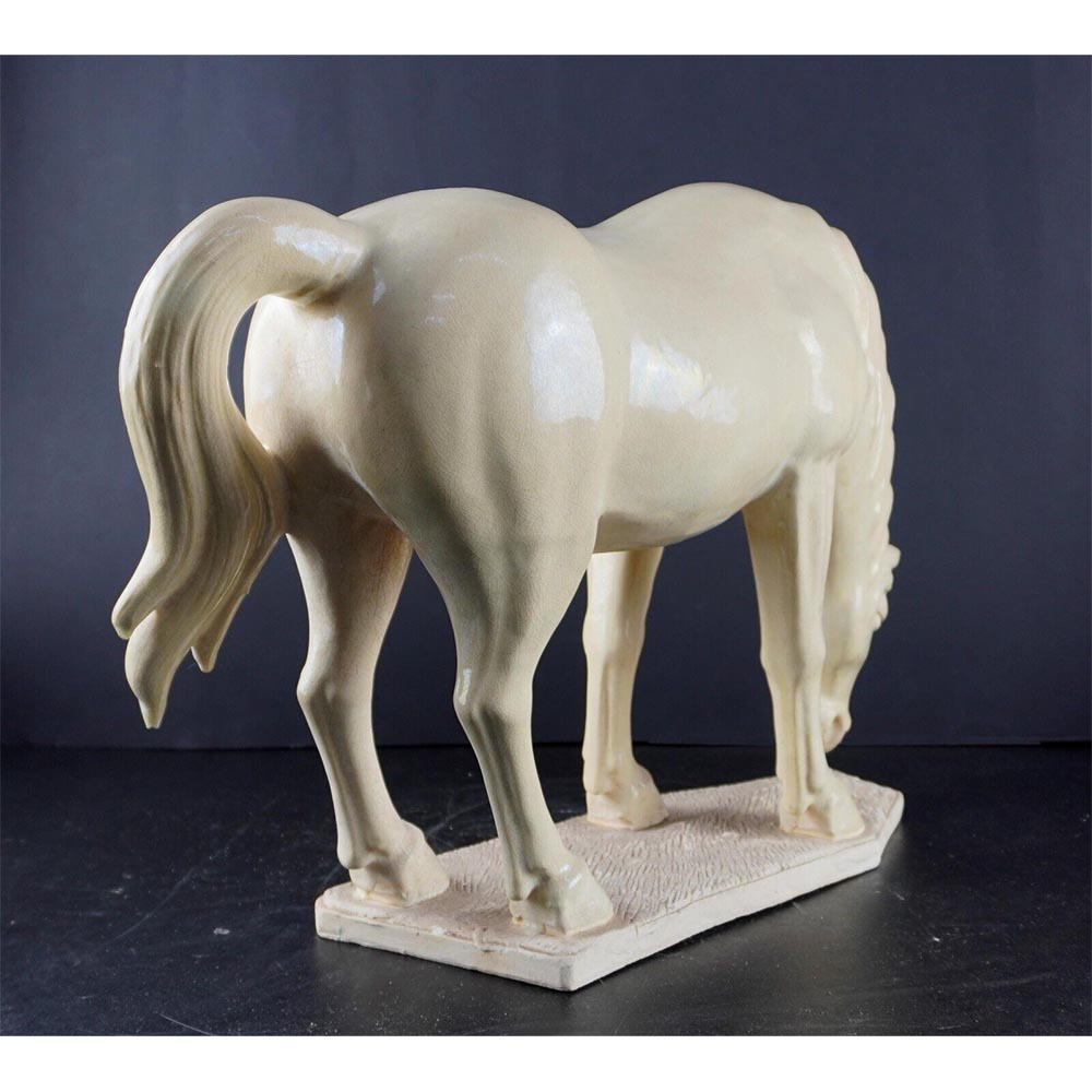 Tang Pferd Figur Terrakotta Pferd Statue Keramik Tiere Deko Skulpturen handgefertigt