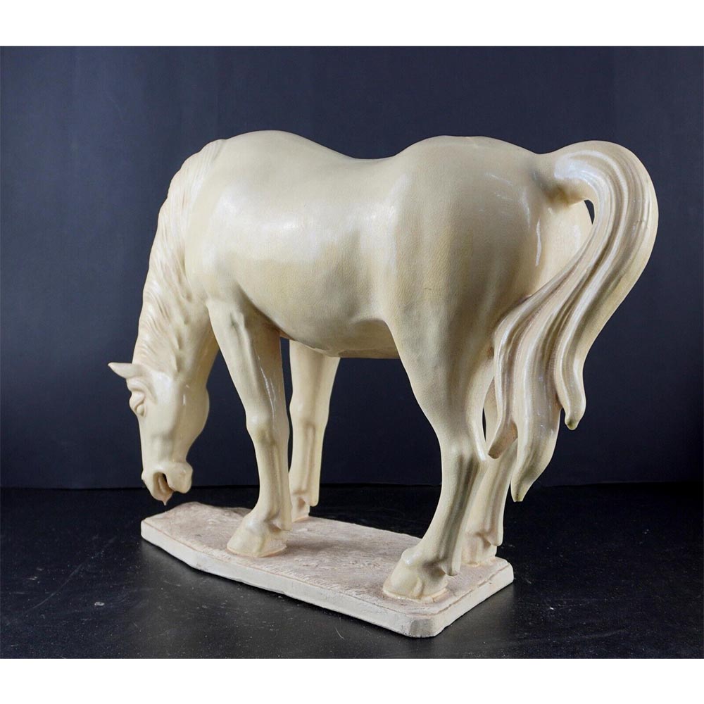 Tang Pferd Figur Terrakotta Pferd Statue Keramik Tiere Deko Skulpturen handgefertigt