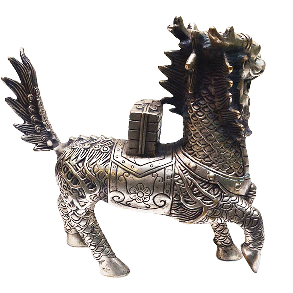 Qilin chinesische Märchen Tiere Kultur Glück bringer Reichtum Messing Figur