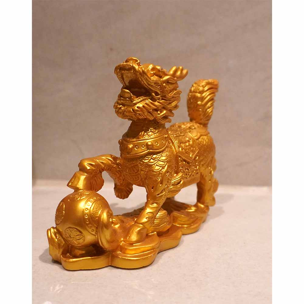 chinesisch Feng Shui Statue Reichtum Glück Bringer Qi Lin