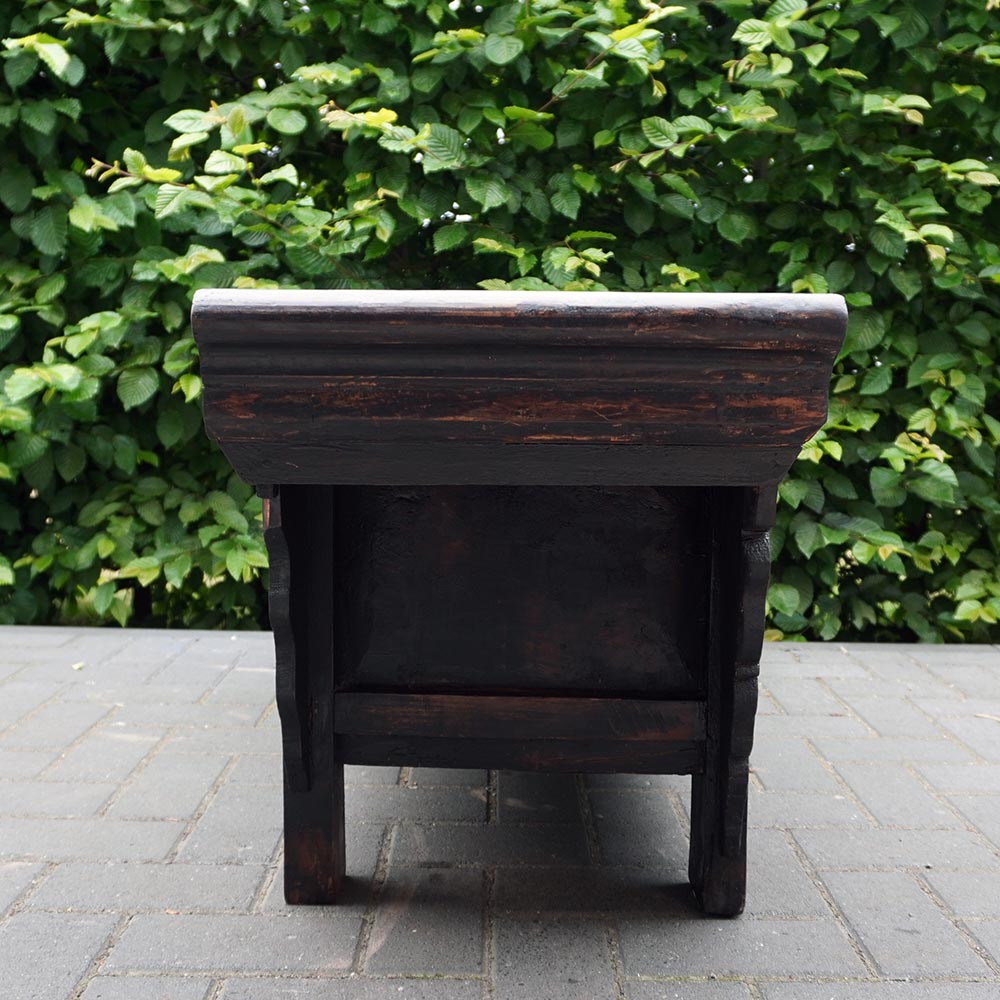 Antike asiatische chinesisch Kommode & Teetisch braun Schubladen Holz massiv