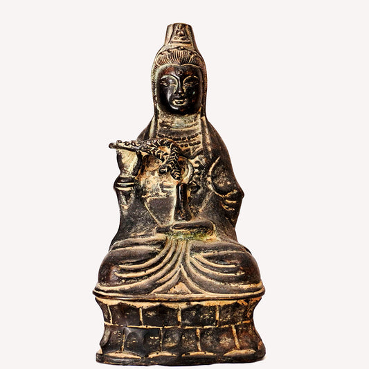 Buddha Statue Guanyin Bodhisattva Figur aus Bronze