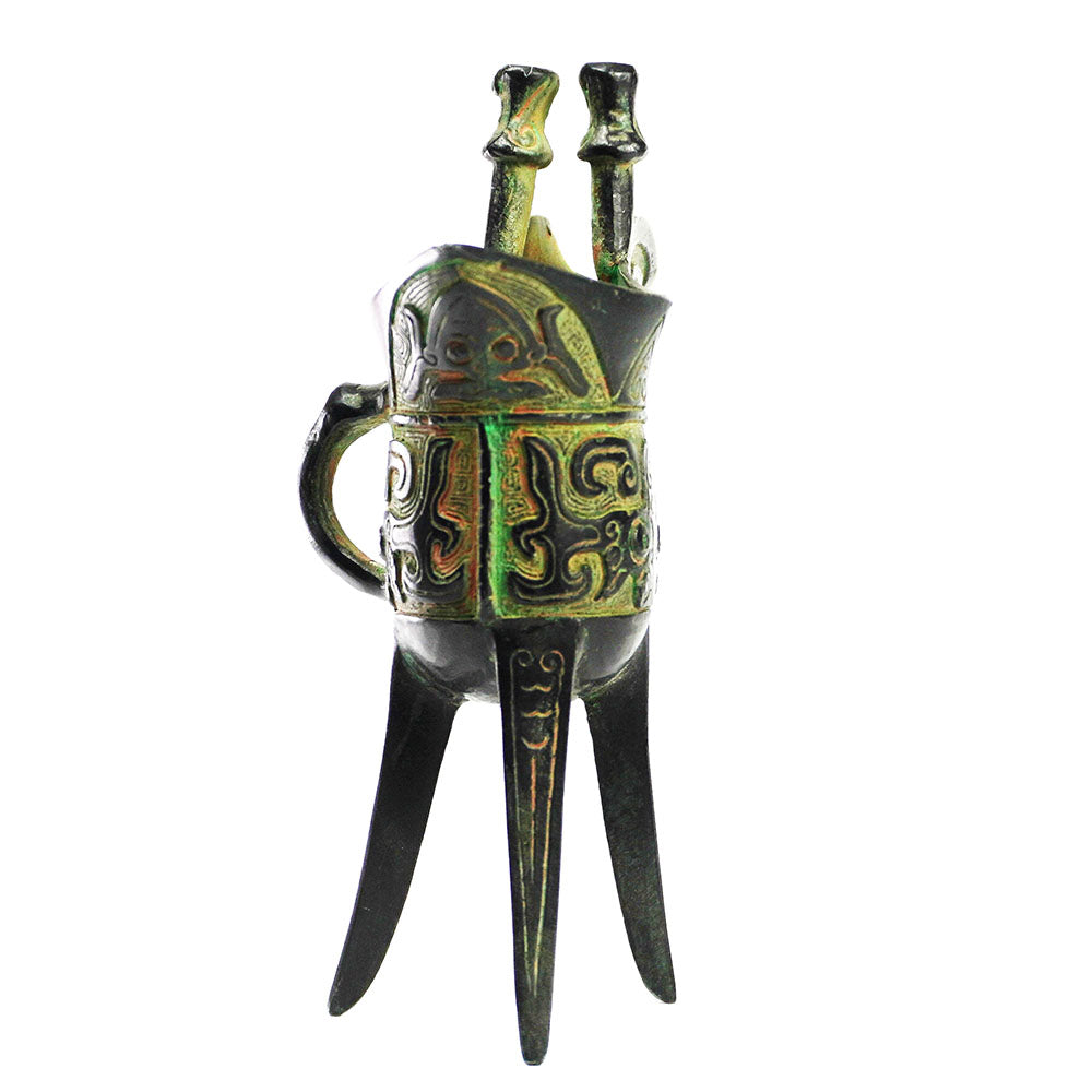 chinesisch Wein Becher Retro Metall