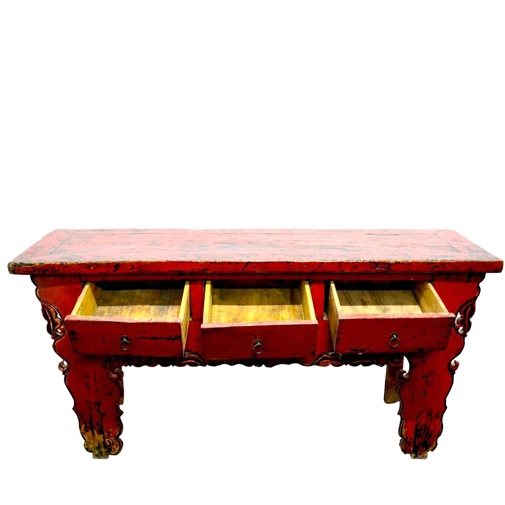 Konsolentisch gebraucht chinesisch lang Tisch Sideboard aus massivem Holz