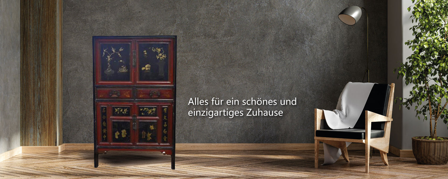 chinesische Möbel Schrank Hochzeitsschrank massiv Holz antik