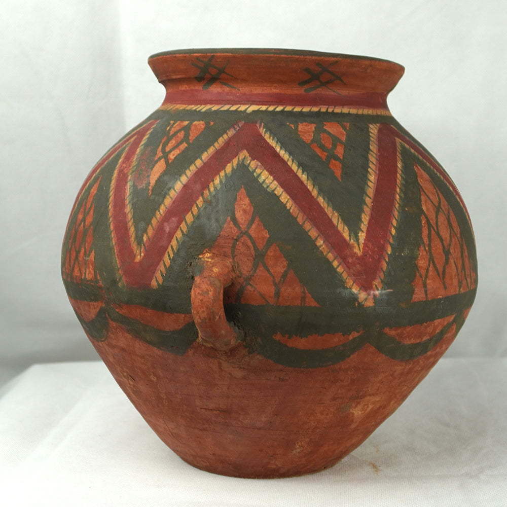 Ton Vase chinesisch retro Terrakotta Zimmer Deko antik Stil