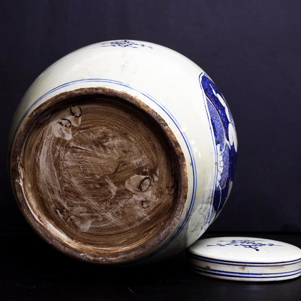 chineisisch Porzellan Deckel Vase traditionell Ingwer Vase