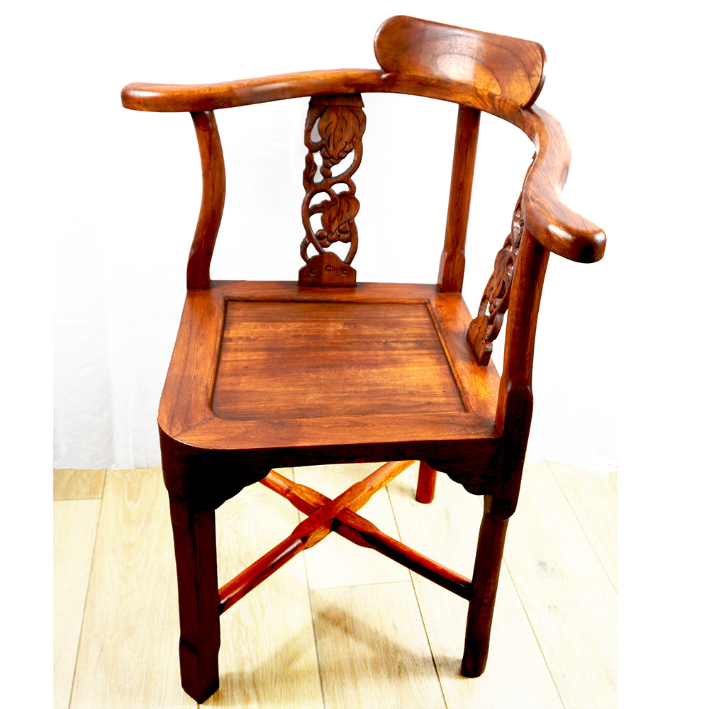 Stuhl Sessel massivholz chinesisch antik Stil mit Lehnen